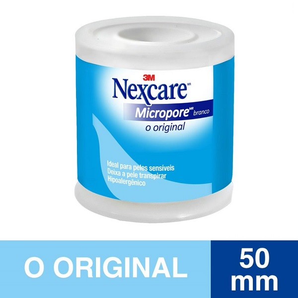 Fita Micropore Nexcare 50MM X 4,5M em Oferta na Shopee