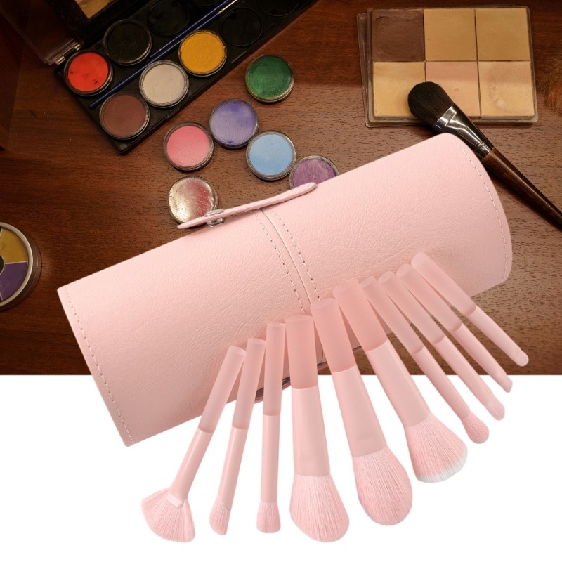 Conjunto De Escova Aconchegante 10x De Maquiagem Eyeshadow Brush Cosmetic Set Para Uso Diário