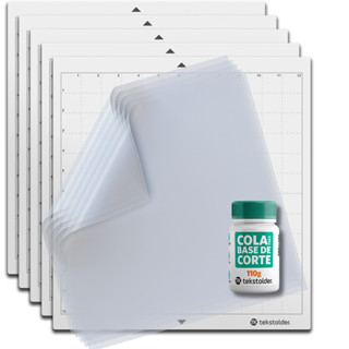 5 Bases De Corte TK 30x30 Sem Cola Para Cameo + Refil + Filme em Oferta na Shopee