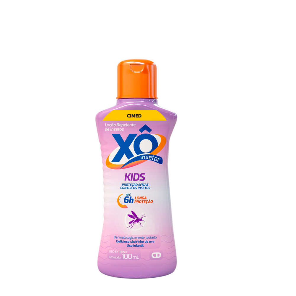 Loção Repelente Xo inseto Kids 6h de Proteção Deet 100ml