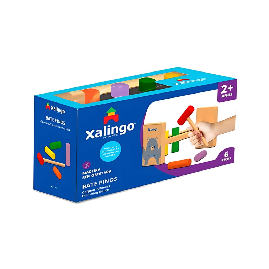 Jogo Infantil Bate Pinos Xalingo - 12965