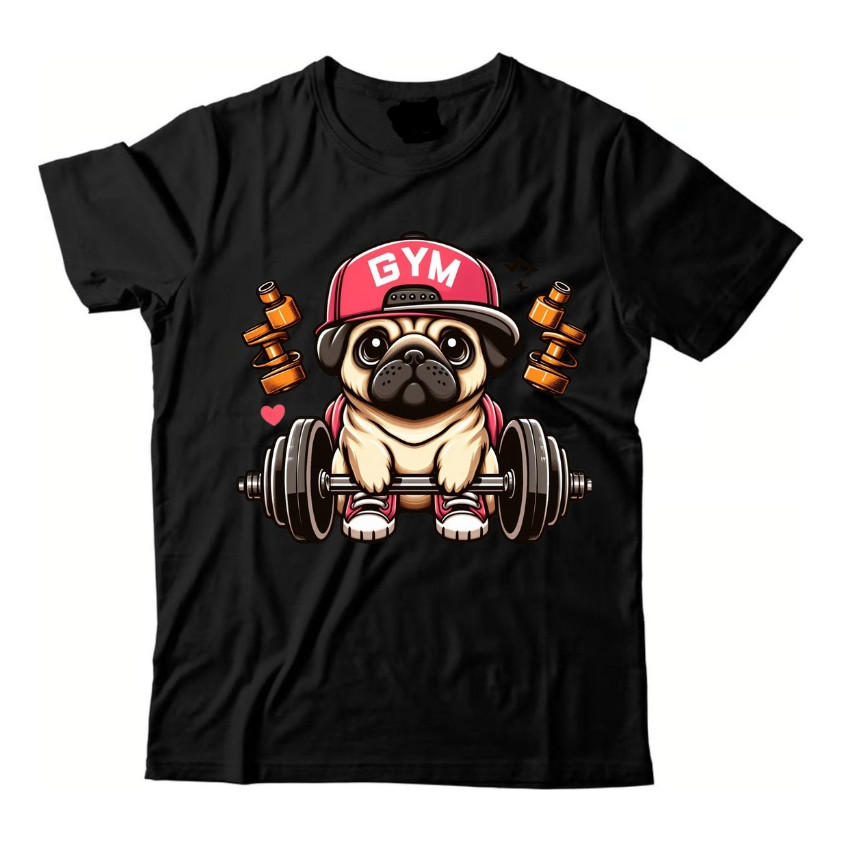 Roupa Algodão T-shirt Pug Life Masculina Skate Bone Oculo