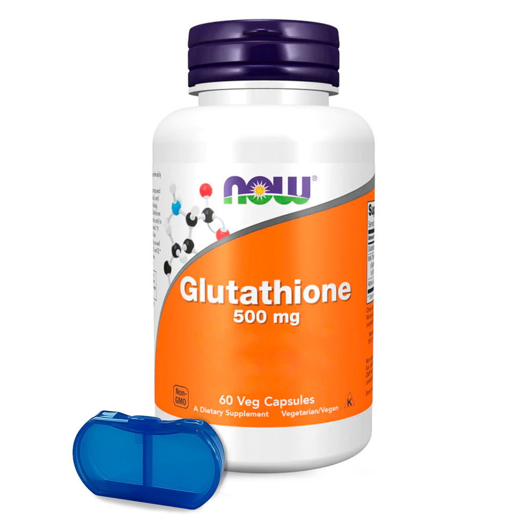 Glutationa 500mg Now Foods 60 Cáps + Porta Cápsulas em Oferta na Shopee