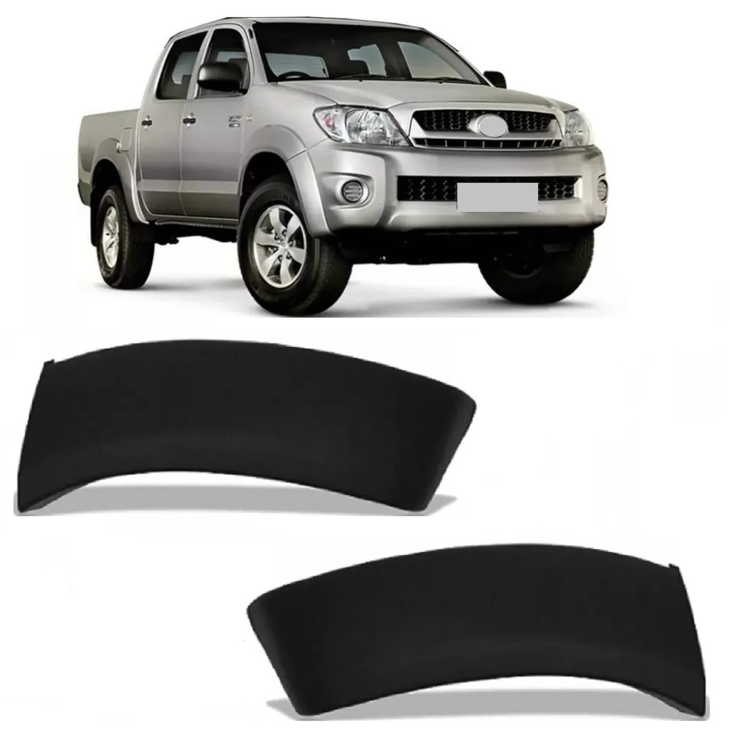 Par Moldura Alargador Parachoque Hilux 2005 2006 2007 2008 2009 2010 2011 em Oferta na Shopee