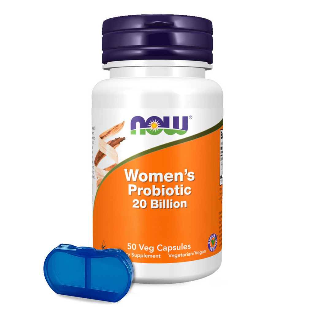 Probiótico 20Bi Mulheres Now Foods Probiotic 50Cap Importado + Porta Cápsulas em Oferta na Shopee
