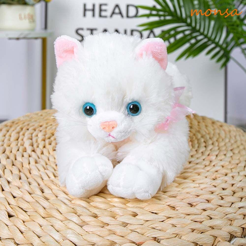 MONSA Cat Plush Doll Kids Gifts Cute For Children Kitten Pillow Almofada De Pelúcia Para O Sono Sofá em Oferta na Shopee
