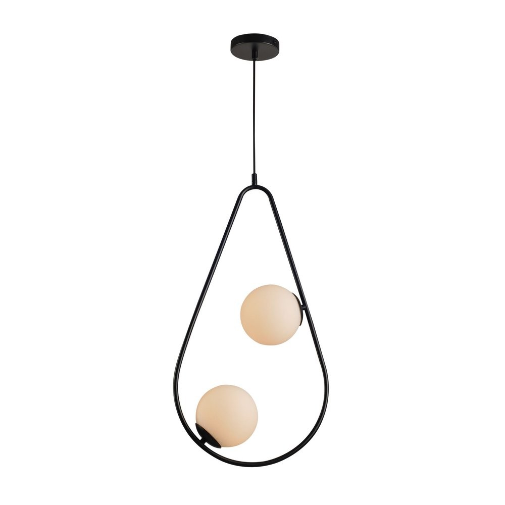 Luminária Pendente Gota Duo para 02 Lâmpadas em Aço Base E27 Avant