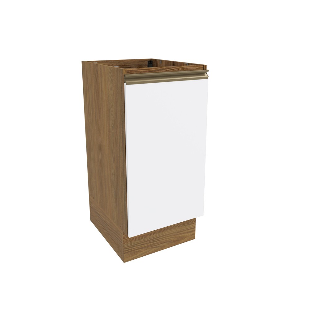 Balcão Celeste Kappesberg 100% MDF 1 Porta Nogueira/Branco 40cm em Oferta na Shopee