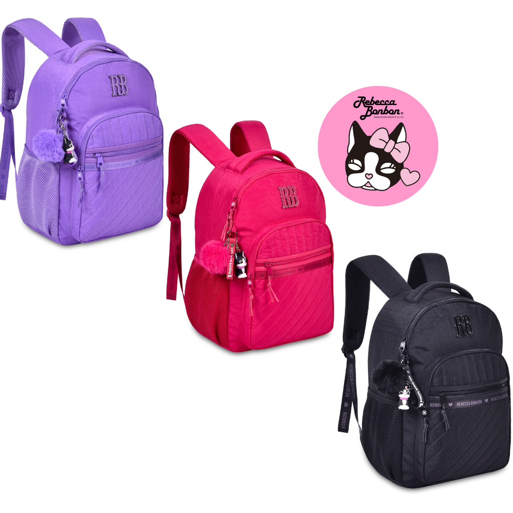 Mochila de Costa Infantil Feminina Rebecca Bonbon - Clio Style em Oferta na Shopee