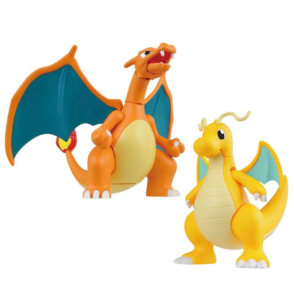 Charizard and Dragonite - Pokemon - Plastic Model Kit - Bandai em Oferta na Shopee
