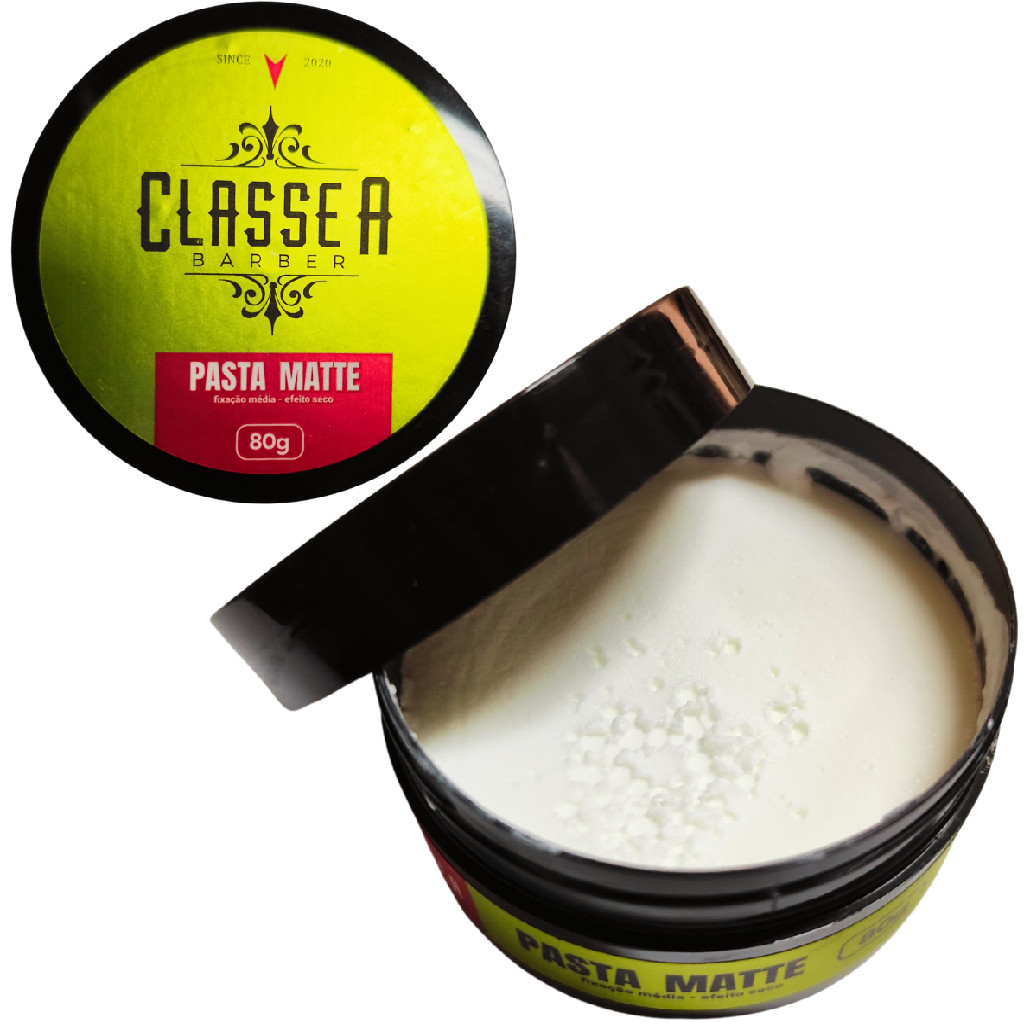 Pasta Pomada Modeladora Para Cabelo Efeito Matte Classe A 80g