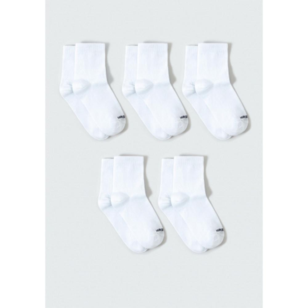 Kit Com 5 Pares De Meia Infantil Unissex Cano Médio Hering Kids em Oferta na Shopee
