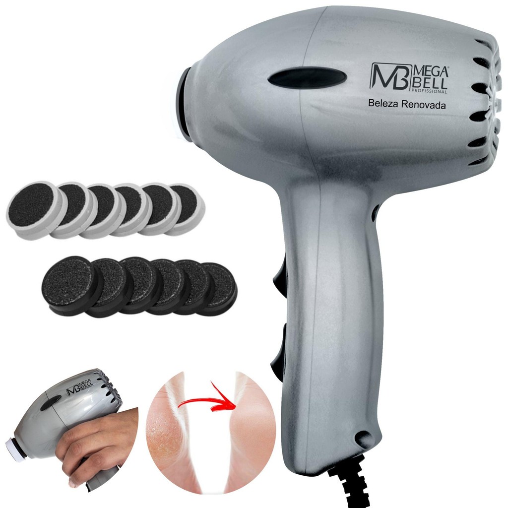 Pedicuro Lixa Eletrica Para Os Pés Profissional + 12 Lixas