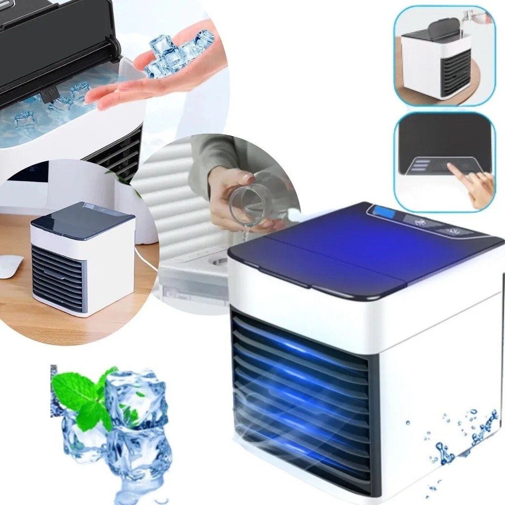 Mini Ar Condicionado Portatil 3 em 1  Umidifica Purifica Climatizador