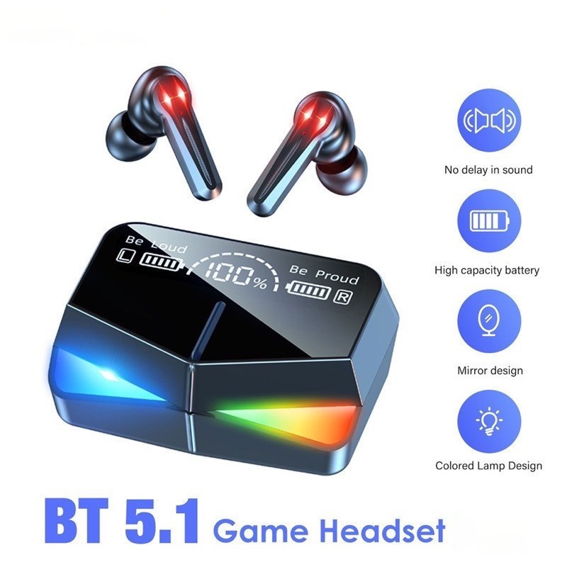 M28 Fones De Ouvido Sem Fio Bluetooth Estéreo Com Controle De Toque Redução De Ruído À Prova D