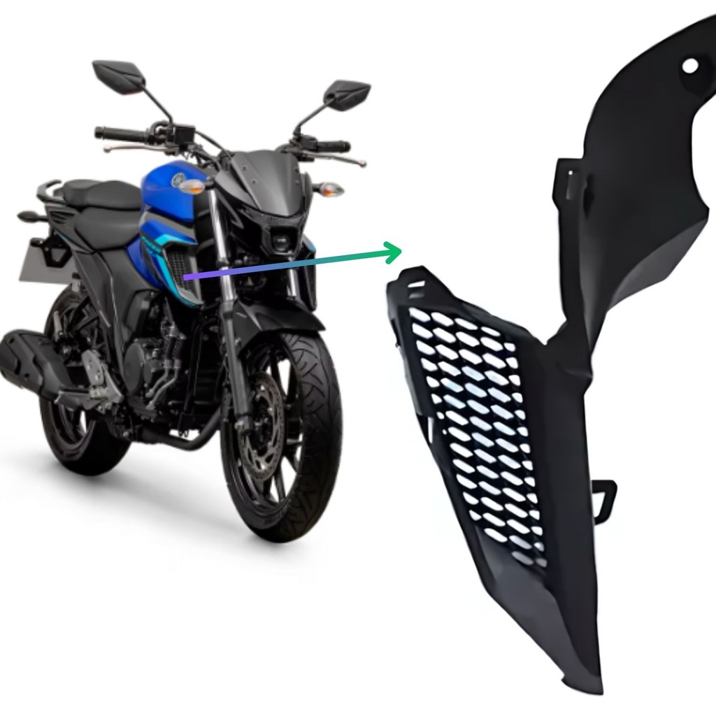 Carenagem Acabamento Duto Ar Aba Tanque DIREITO Fazer 250 Fz25