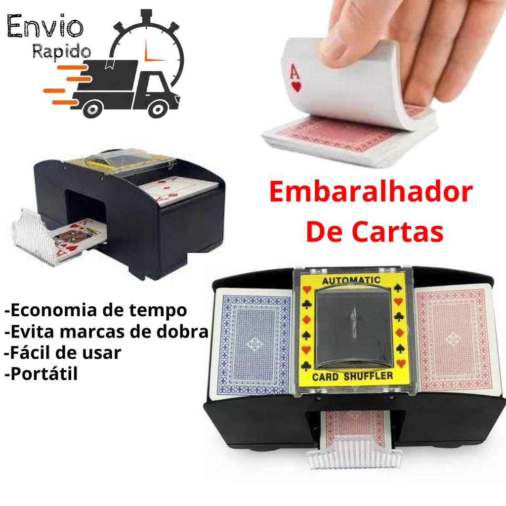 embaralhador de cartas automático profissional misturador uno Baralho  Truco   jogos Poker