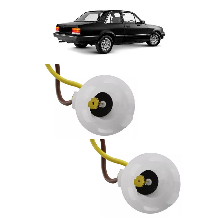 Par Soquete Lampada Lanterna Seta Ré 1 Polo Chevette Todos Anos