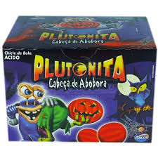 Chiclete Plutonita Cabeça de Abóbora Arcor 180g – Bala Chiclete Festa Halloween Doce Temático