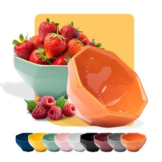 Conjunto 6 Bowls 350ml Tigela Cumbuca Cerâmica para Saladas Cereais Sopas Sobremesas