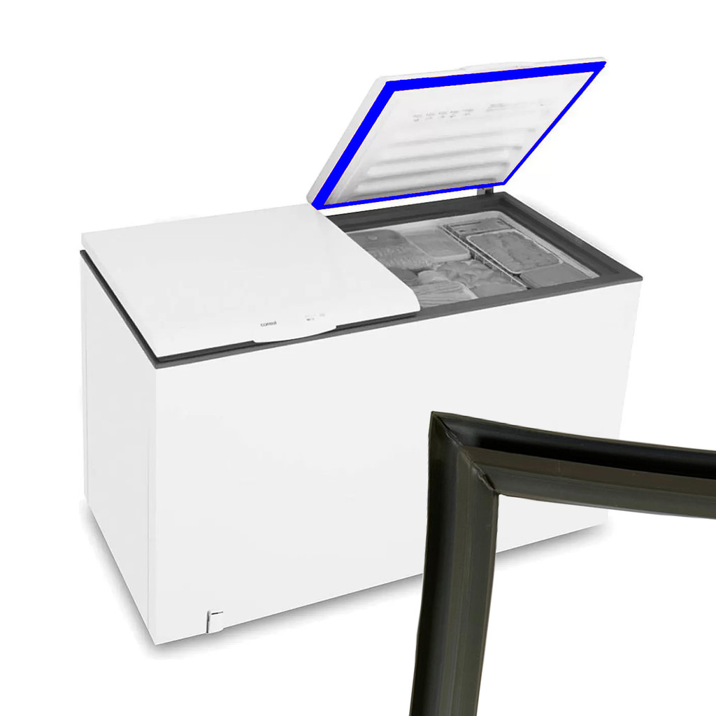 Borracha Vedação Do Freezer EFH350 ECH350 Para Marca Esmaltec Medidas: 48x63