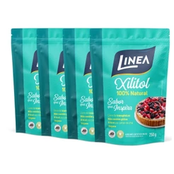 Kit 4 Adoçantes em pó Xilitol Linea 250g