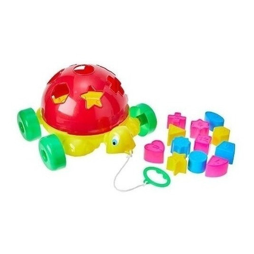 Tartaruga Bloco Montar Didática Educativo Didático Baby Bebê