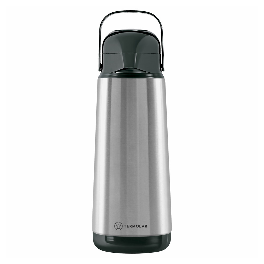 Garrafa Térmica Inox Lúmina 1,8 Litros Bomba de Pressão Termolar em Oferta na Shopee