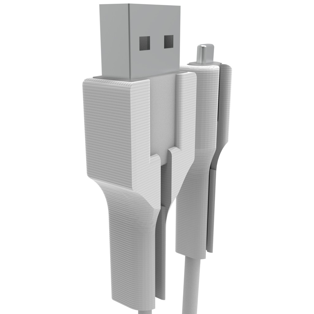 Protetor de cabo compativel com ponta USB e Lightning