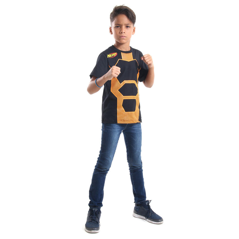 Camiseta Infantil Nerf Laranja Algodão Abrakadabra Fantasias
 em Oferta na Shopee