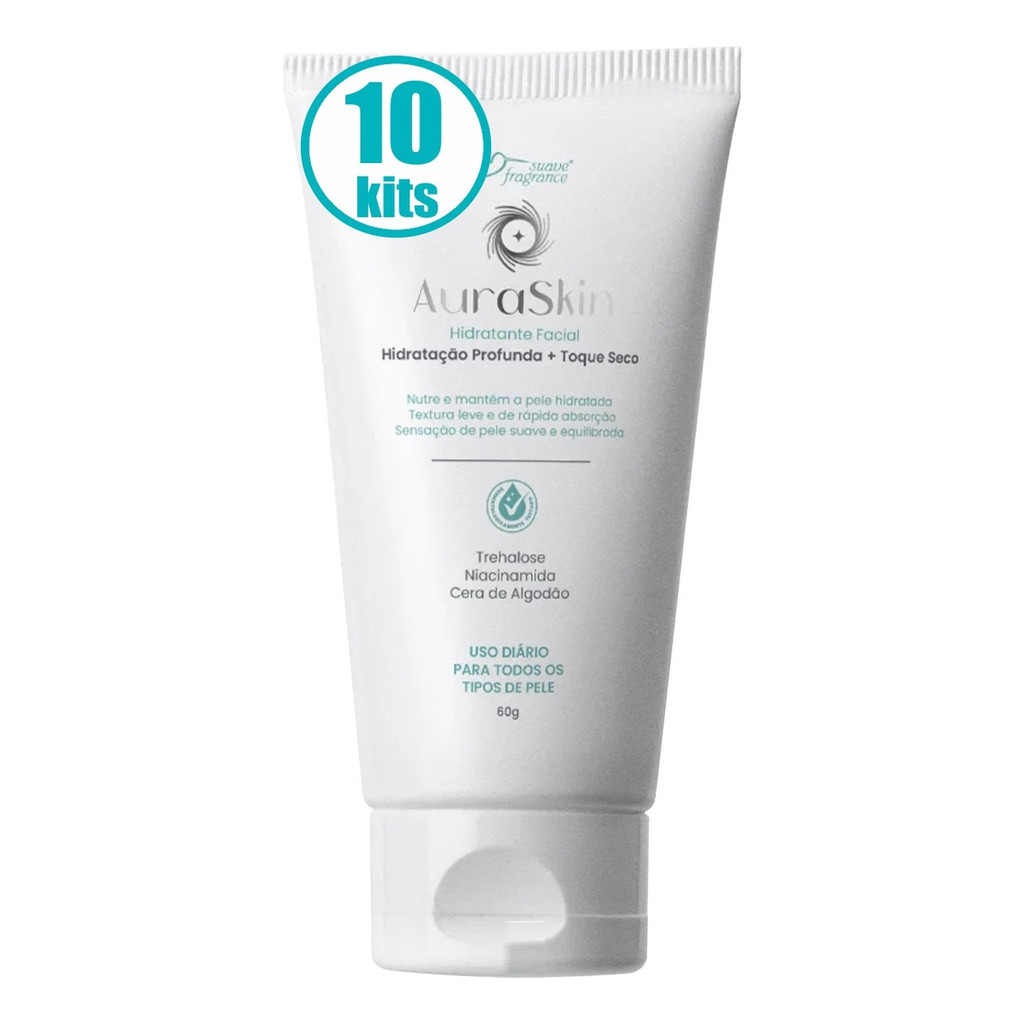10 Hidratante Facial Auraskin Suavefragrance Cuidado Atacado