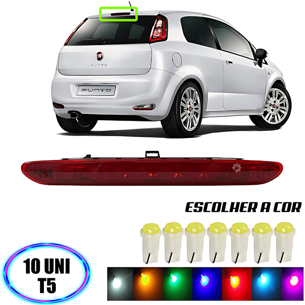 Lâmpada Break Light Punto 2003 A 2015 10 Peças