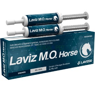 Suplemento Equino Laviz MO Horse - 2 Seringas C/ 40g Cada em Oferta na Shopee