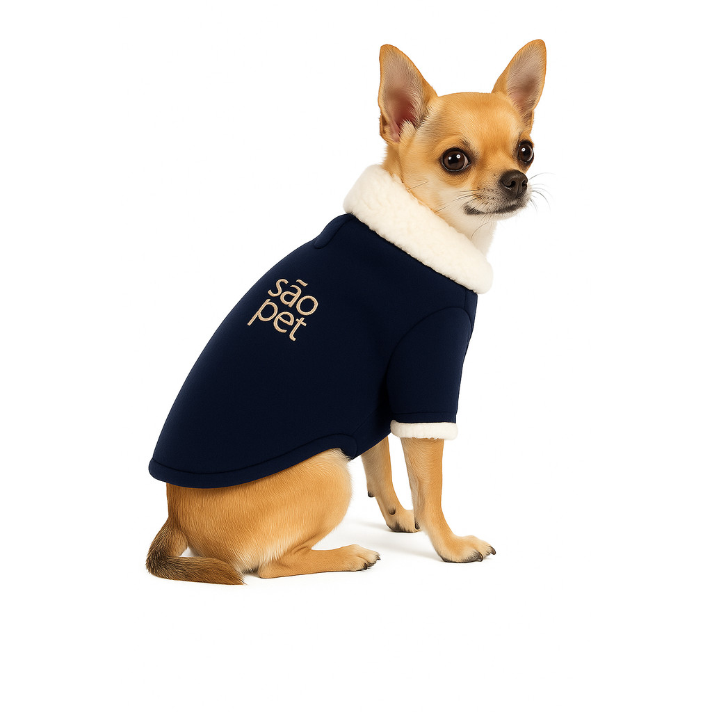Roupinha Pet | Carapinha Soft São Pet | Casaco de Frio Para Cachorro | Inverno Pet | P, M e G