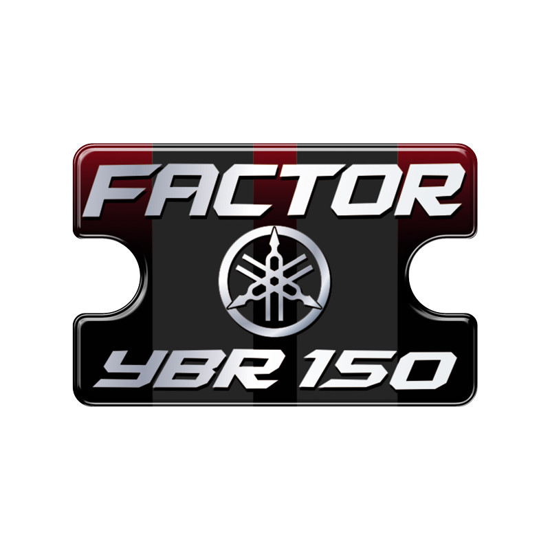 Adesivo Protetor Resinado Burrinho de Freio FACTOR YBR 150 Vermelho