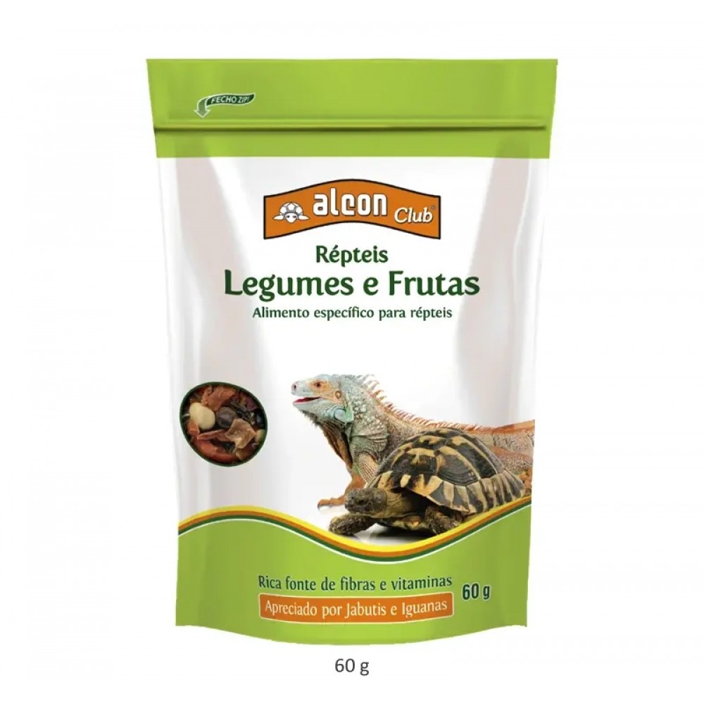 Alcon Club Répteis Legumes e Frutas - Alimento para Répteis
