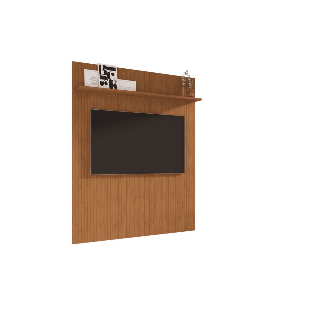 Painel Para Tv Até 60 Polegadas Siena 1 Prateleira Cedro