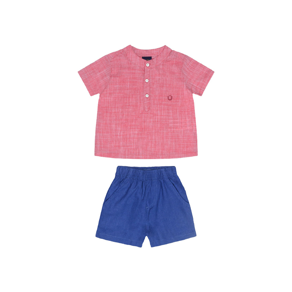 Conjunto Infantil Bata e Bermuda Guloseima