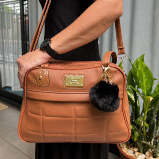 Bolsa Transversal Feminino Grande De Ombro Com Compartimento Trabalho Faculdade em Oferta na Shopee