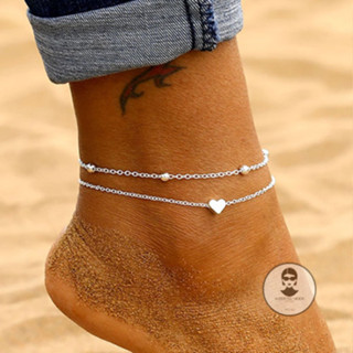 Tornozeleira Feminina Mini Coração Delicado Folheado a prata925 ou ouro18k em Oferta na Shopee