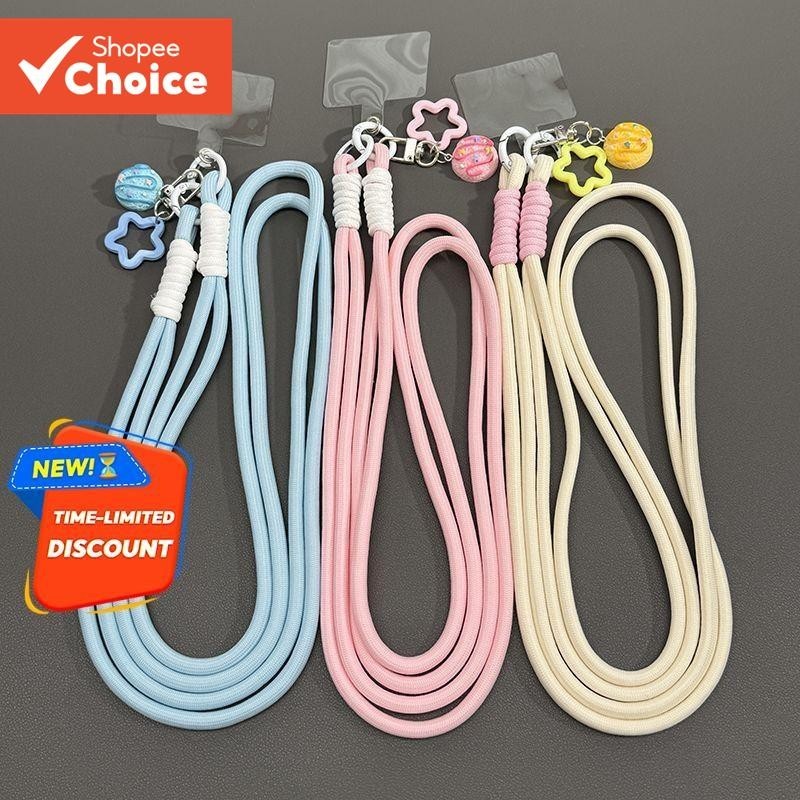 Cordão De Telefone Personalizado Alça Crossbody Ajustável Com Fita Chaveiro De Pulso E Charme Para Todos Os Telefones
