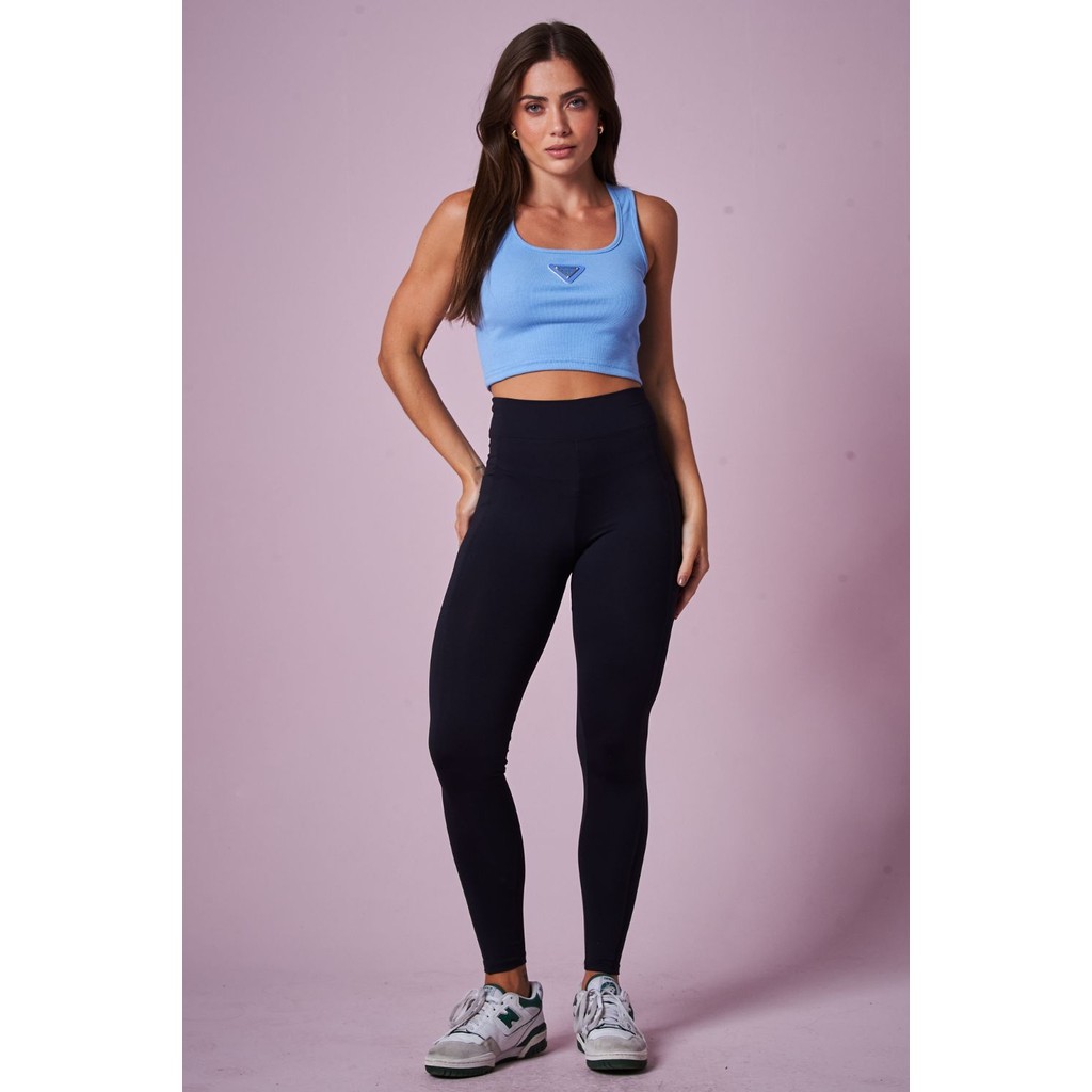 Calça Legging Cintura Alta Planet Girls Preto - Sports & Outdoors