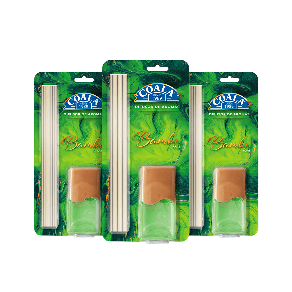 Kit 3 Difusores Coala - Bambu em Oferta na Shopee