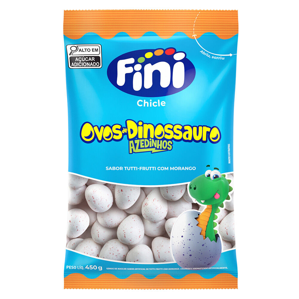 FINI CHICLE MEGA OVOS DE DINOSSAURO 450G