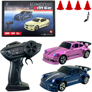 Mini Carrinho Corrida Drift Controle Remoto Rc 2.4g  1:64