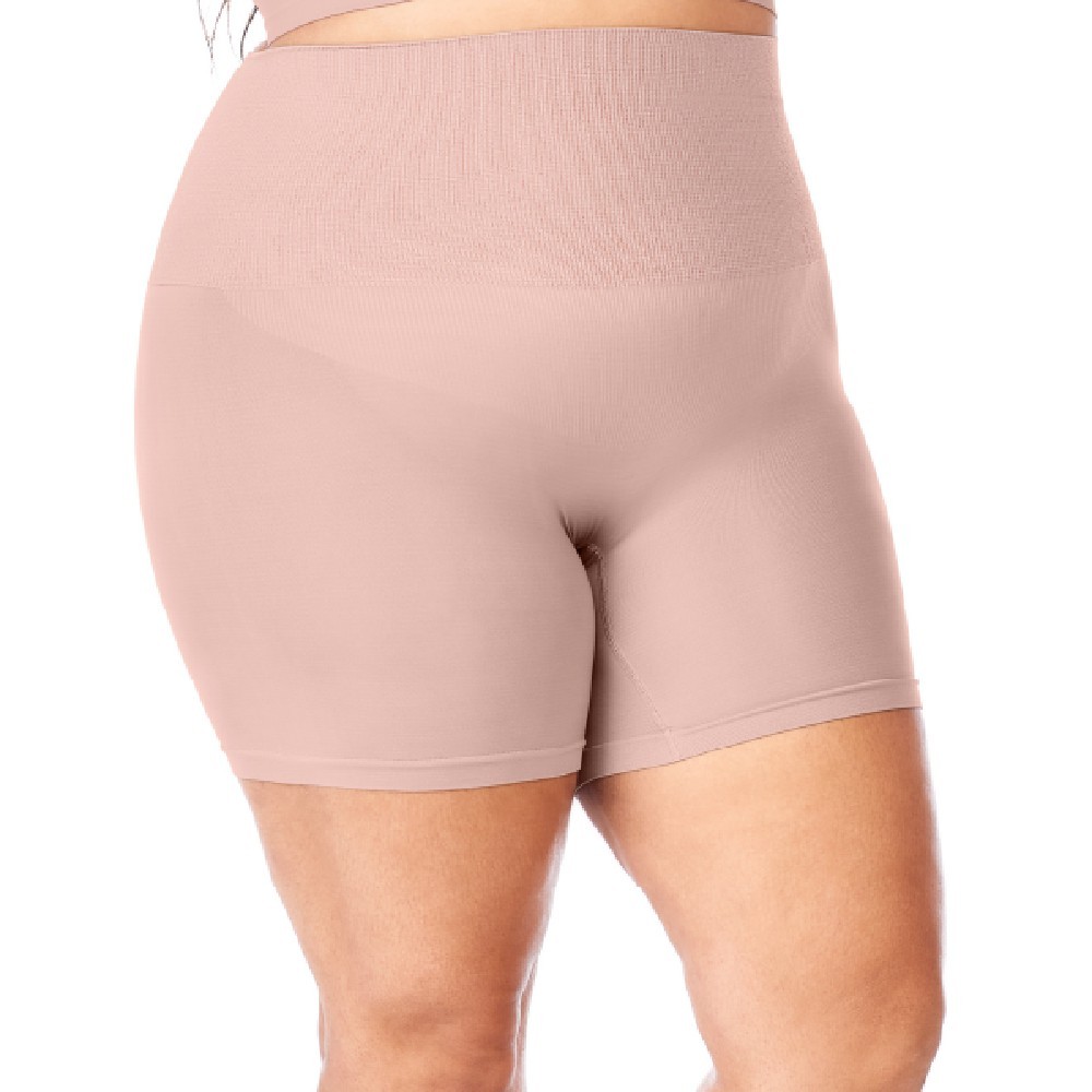Bermuda Plus Modeladora Sem Costura Rosa Zee Rucci em Oferta na Shopee
