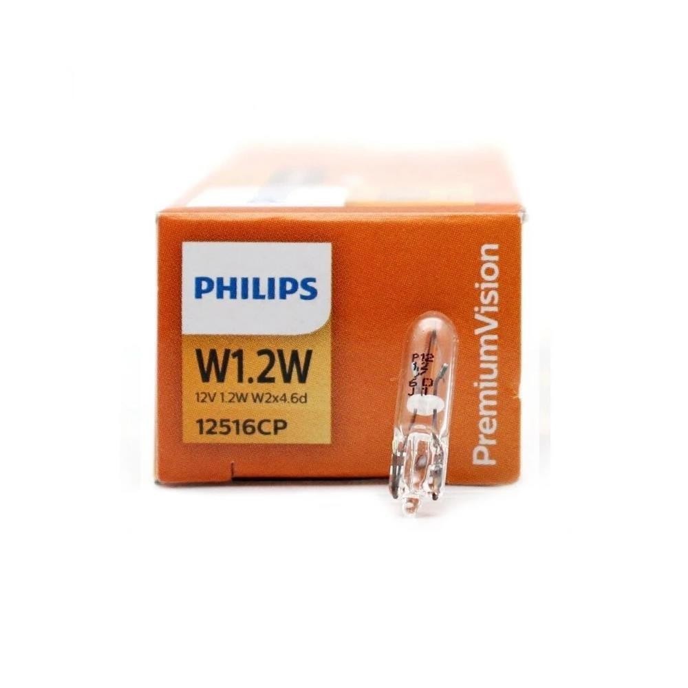 Lâmpada 12v 1,2w W2x4,6d Philips - 12516CP em Oferta na Shopee
