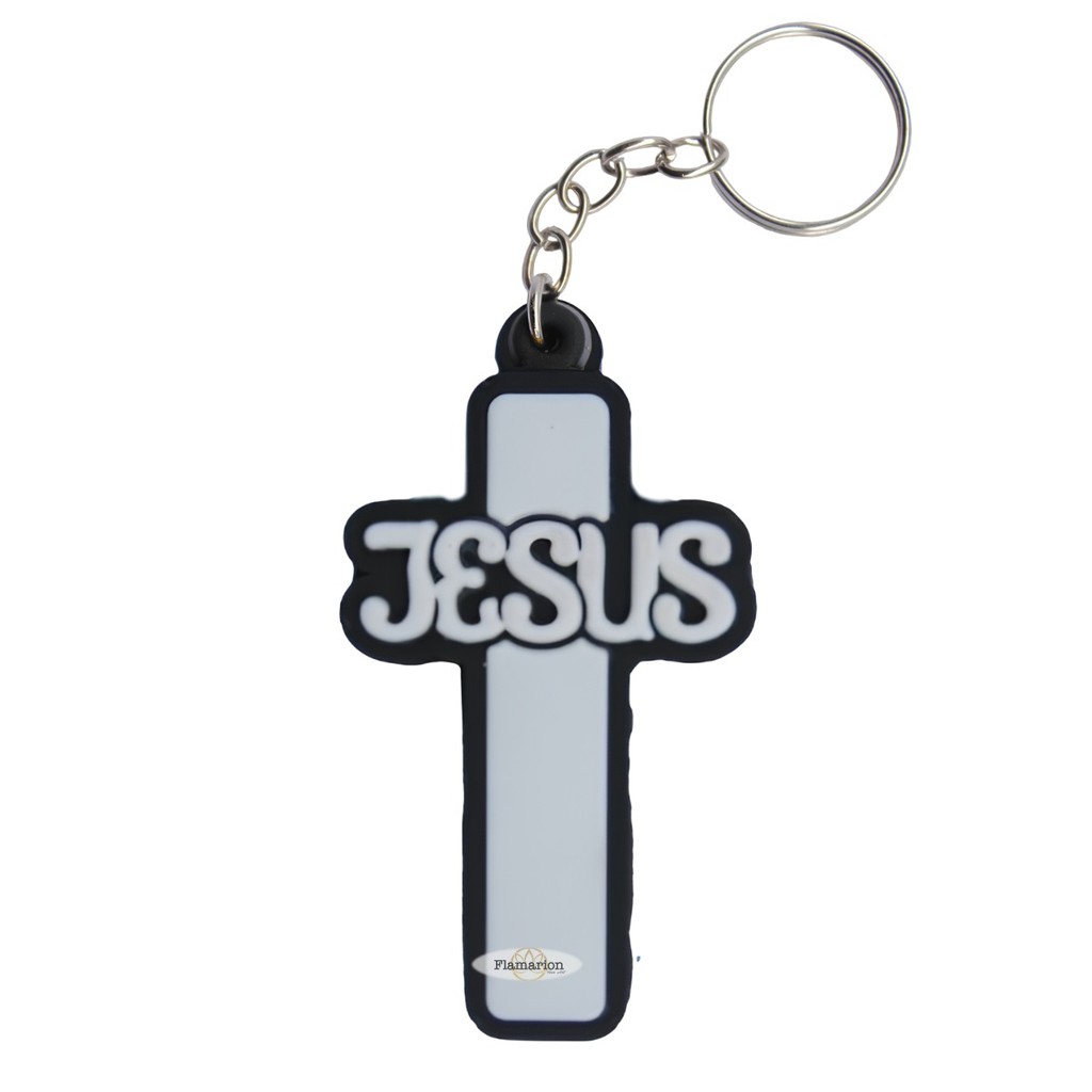 Chaveiro Emborrachado Jesus Lembrancinha Religiosa em Oferta na Shopee