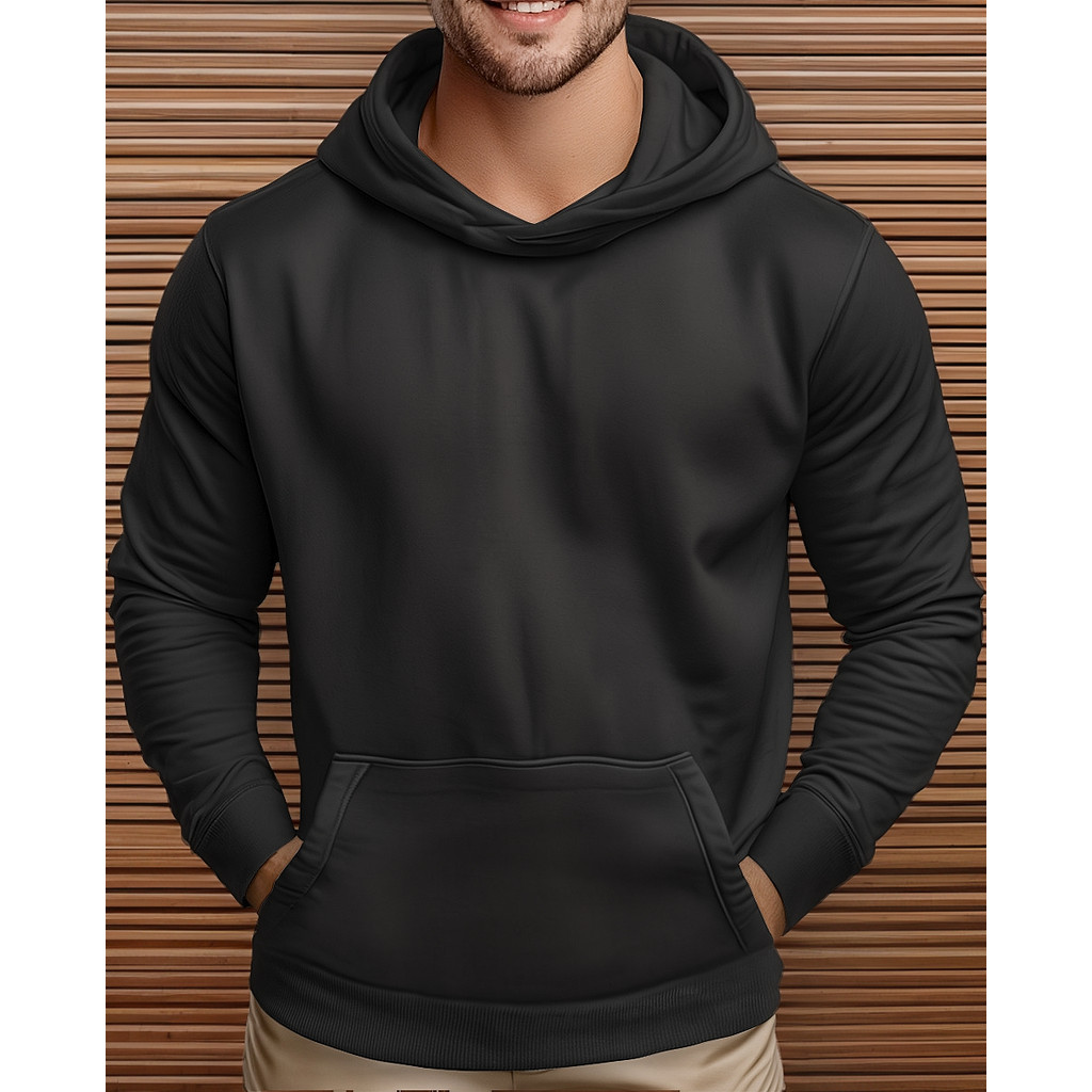 Moletom Liso Masculino E Feminino Blusa De Frio Canguru Agasalho Flanelado Cinza Peluciado Macio em Promoção