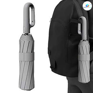 Guarda-chuva Automático Dobrável com Proteção Solar UPF 50+ - Anel de Fivela e Portátil para Viagem em Oferta na Shopee